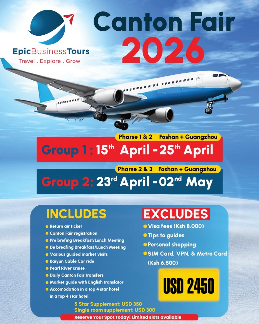 Epic Business Tours Company Profile brochure